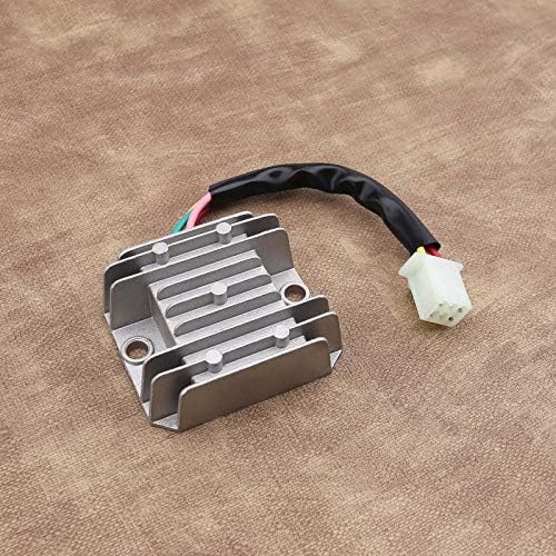 4 Wires 4 Pins 12V Full Wave Rectifier Voltage Regulator Universal Fit for CG125 150 200 250CC Motorbikes ATVs Mopeds Buggy Dirt Bike