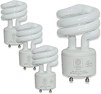 Vista 1 de SLEEKLIGHTING - 13 vatios GU24 base 2 bombillas - UL-13w 120v 60hz bombilla - Mini espiral de bloqueo giratorio - Bombilla fluorescente CFL de dos
