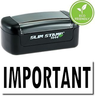 Pre-Inked Important Stamp (Blue Ink)