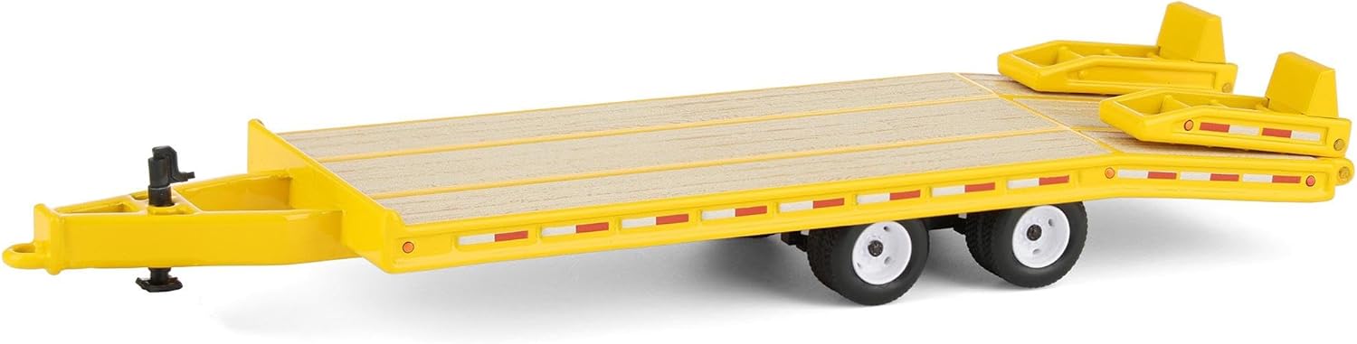 First Gear DCP 1/64 Beavertail Equipment Trailer (Equipment Yellow with White Rims) 60-2142