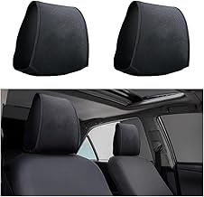 2 Pieces Car Headrest Covers, Car Washable Headrest Covers, Custom Breathable Anti-Dust Headrest Cover, Universal for Vehicle, Minivan, Car, RV