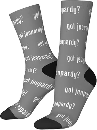 Got Jeopardy i14Y Socks, Unisex Adult Crew Socks, Cotton Cozy Casual Sock