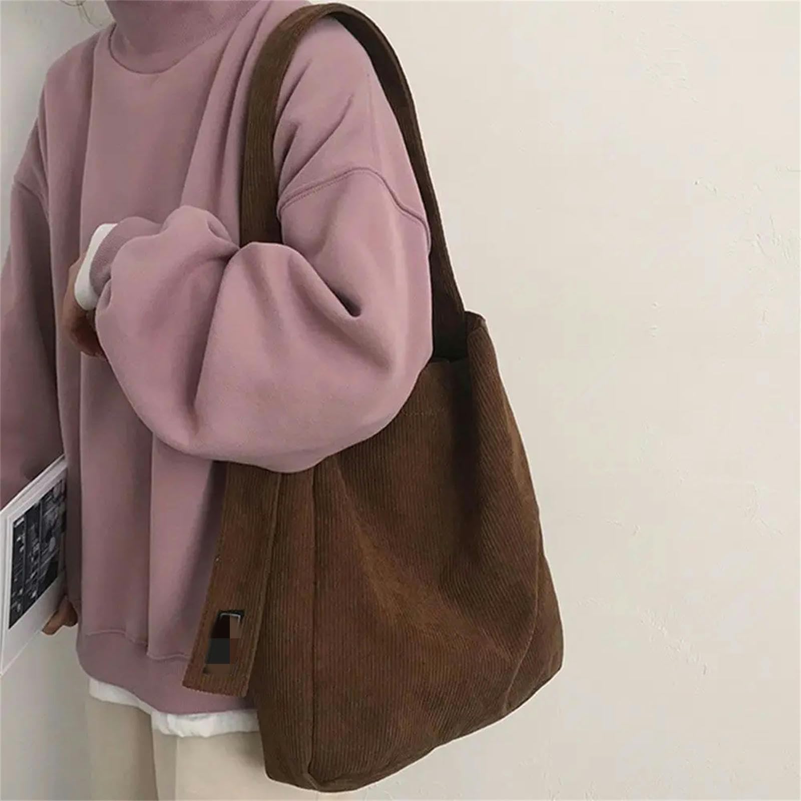 torby crossbody dla kobiet moda damska sztruksowe torby na ramię miękkie torebki torby na ramię