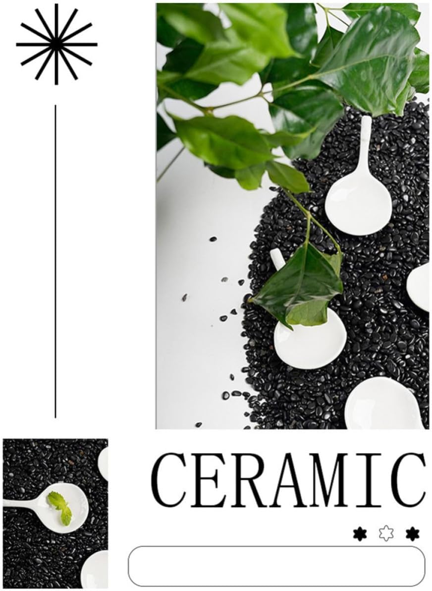 4pcs White Ceramic Chopstick Rests for Restaurant Table Settings
