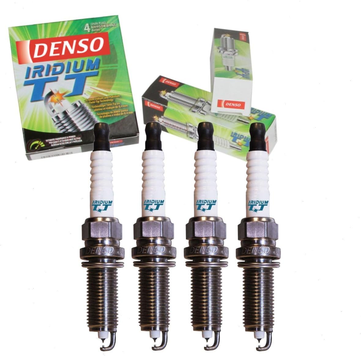 4 pc DENSO Iridium TT Spark Plugs compatible with Nissan Altima 2.5L L4 2007-2013