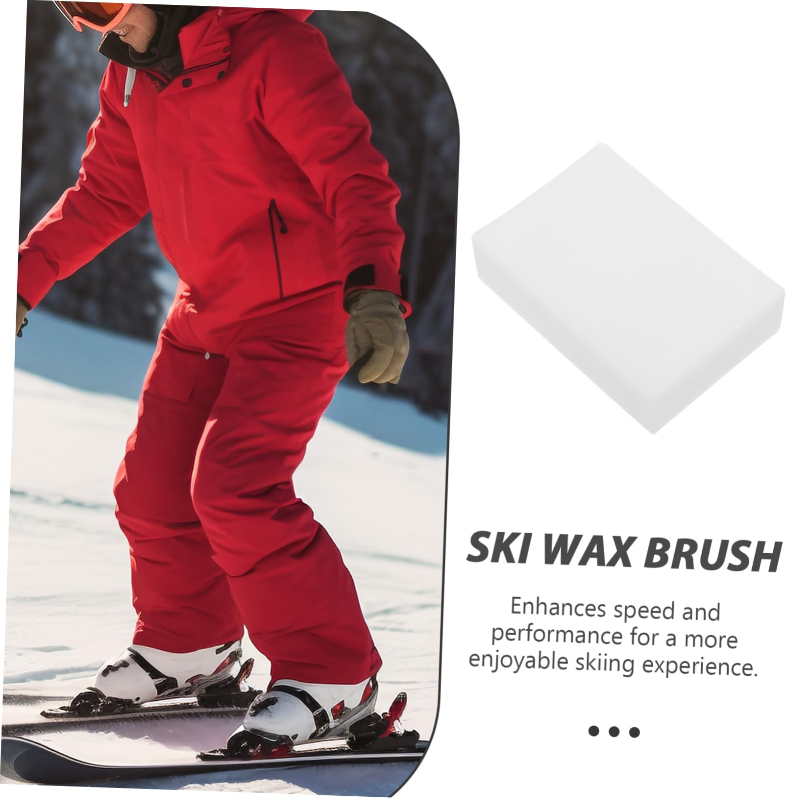 Yardwe Sciolina da Snowboard Cera Sciolina per Sci e Snowboard Sciolina da Sci Invernale Snowboard in Sciolinatura dello Snowboard Alta Montagna Bianca Ruotare Tavola da Sci