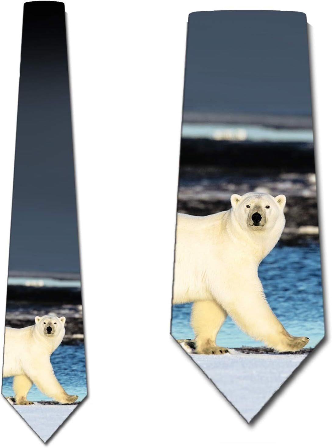 Three Rooker Polar Bear Ties Mens Animal Necktie