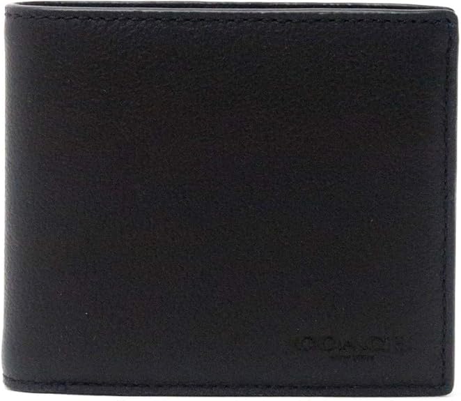 ブラック Coach 即発 アウトレット メンズ 二つ折り財布 メンズバッグ シューズ 小物 グレー