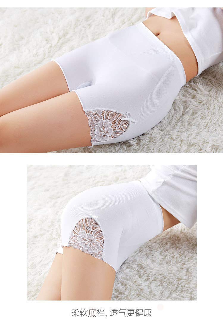 BaronHong 3 szt. damskie koronkowe majtki kwiatowe spandex bielizna rozciągliwe bokserki majtki