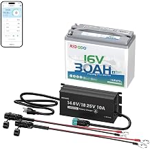 Redodo 16V 30Ah LiFePO4 Battery with Charger 18.25V 10A, for Fish Finder