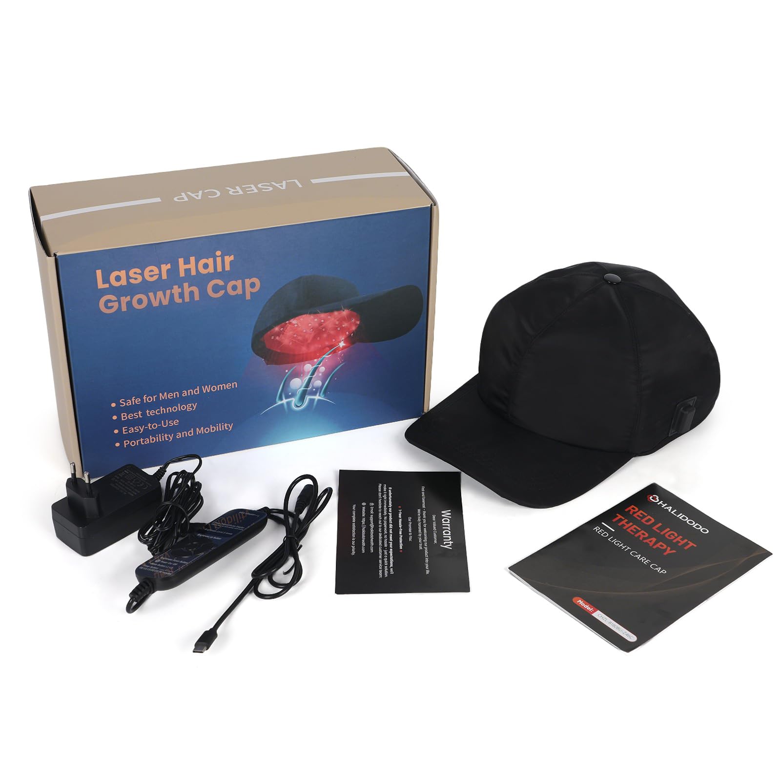180 LEDs Red Light Kappe für Haarwachstum und Gegen Haarausfall, 660/850/940nm Wavelength, Haarwachstum Cap Einstellbare 5 Helligkeitsstufen für den Heimgebrauch