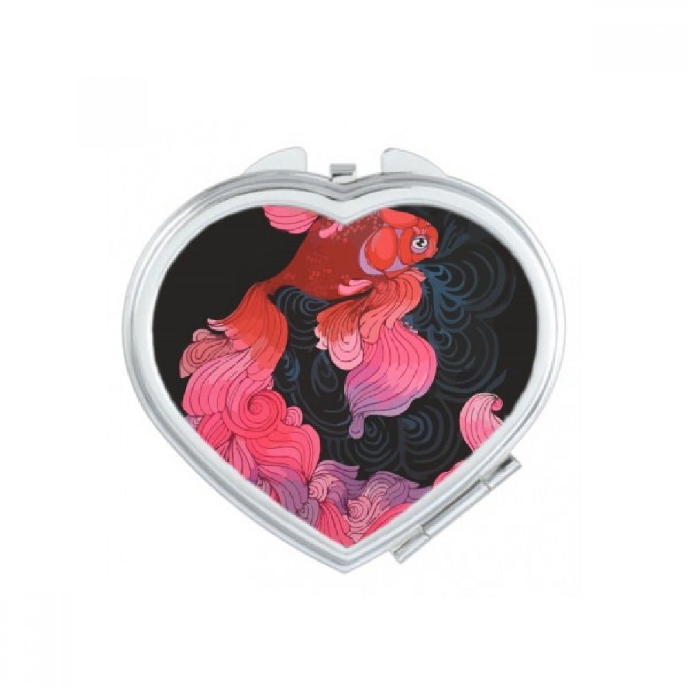 Miroir de poche portable au design multicolore Voile Splash unique