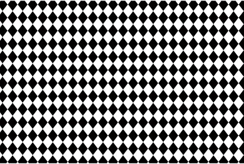 Miniatura 4 de Telón de fondo de cuadros blanco y negro para fotografía a cuadros, fondo de LFEEY de 10 x 8 pies, cuadrícula de ajedrez de diamantes, fiesta de