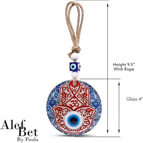 Miniatura 4 de Hamsa Hand Evil Eye Decor Om Home - Colgante de pared