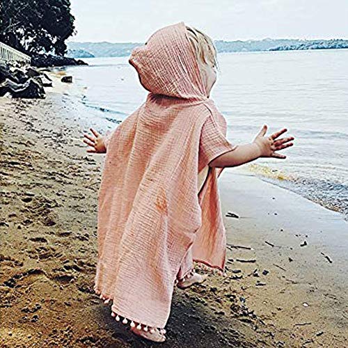 image for KMBANGI Toddler Kids Baby Girls Boys Summer Clothes Hooded Swim Suit C