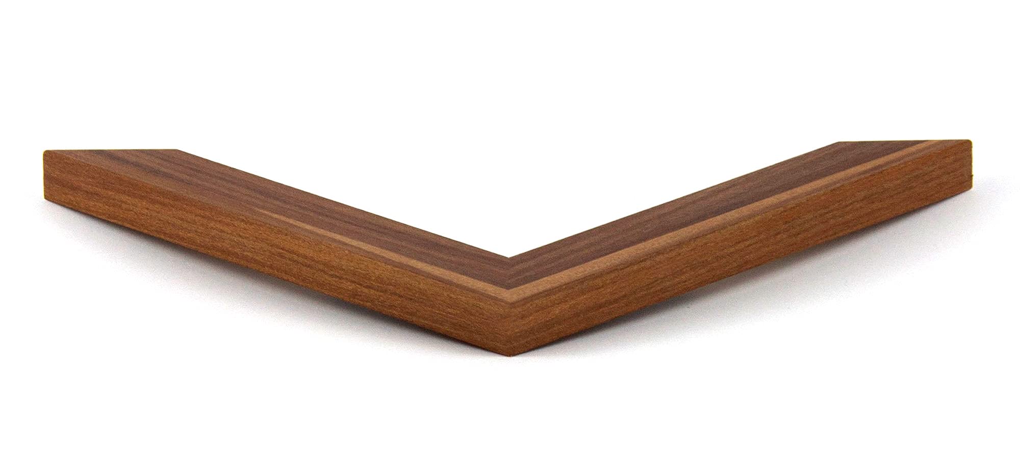 BIRAPA Monaco Bilderrahmen Holz 60x60 cm Nussbaum Dunkel - Wechselrahmen Bilderrahmen Plexiglas - für Fotos, Bilder & Poster