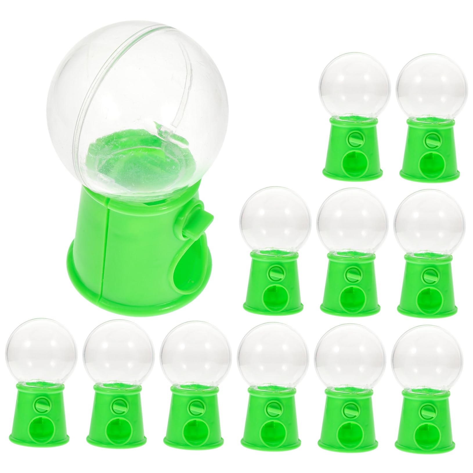 ERINGOGO 12pcs Rotatable Candy Catcher Machines Plastic Candy Toys for Boys and Girls Parties Improve Hand-Eye Coordination Fun and Engaging Activities Light Green