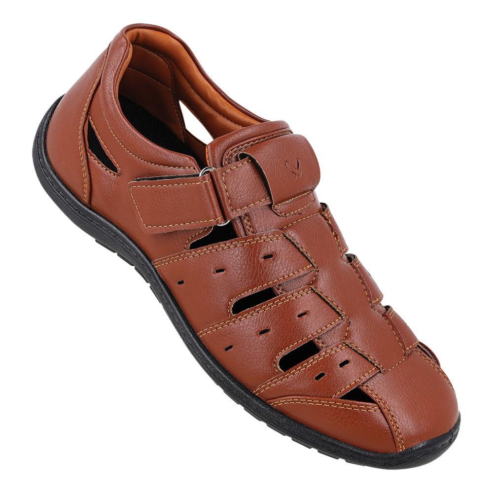 WALKAROO Mens Brown Sandals(WF6260) 7 UK (B0CKTF1W6Z) Amazon Price History, Amazon Price Tracker