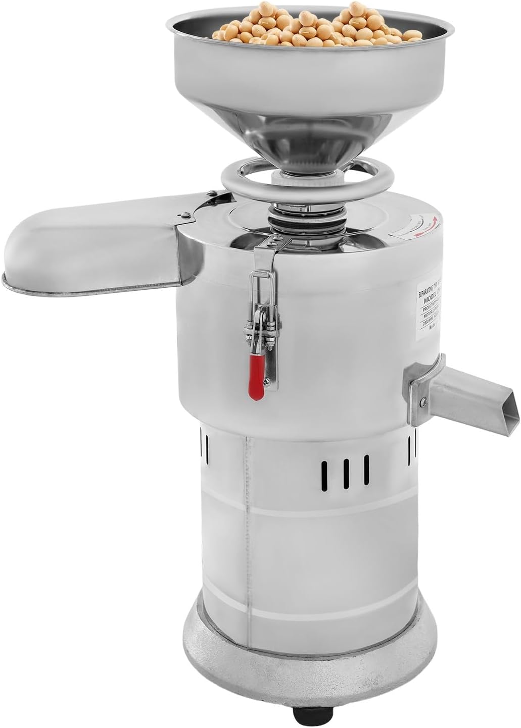 Electric Soybean Milk Machine, 1100W Commercial Soy Milk Making Machine Grain Mill Grinder, 2850Rpm Soybean Nut Milk Maker for Home, Supermarket, Breakfast Shop, Restaurant, 110V, 12.6*24.02in