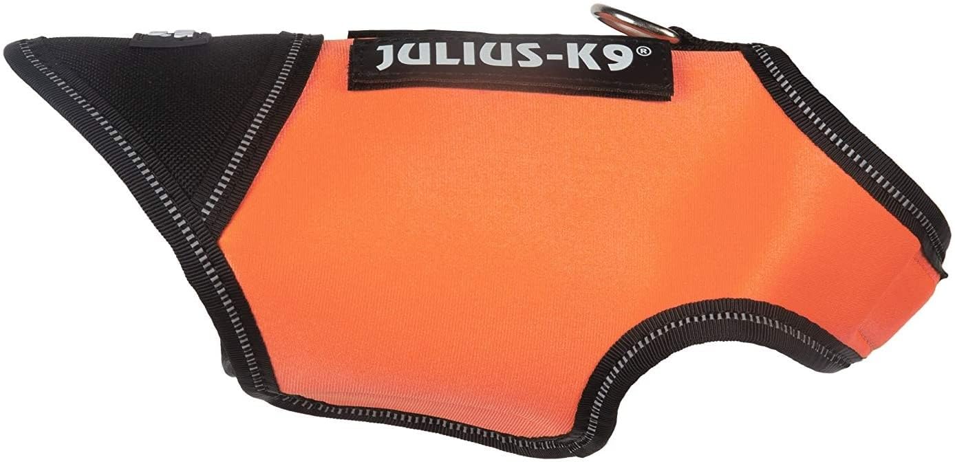 Julius-K9 IDC Neoprene Dog Jacket, Size: Baby 1, Black and UV Orange, 3XS / Baby 1 - Image 3
