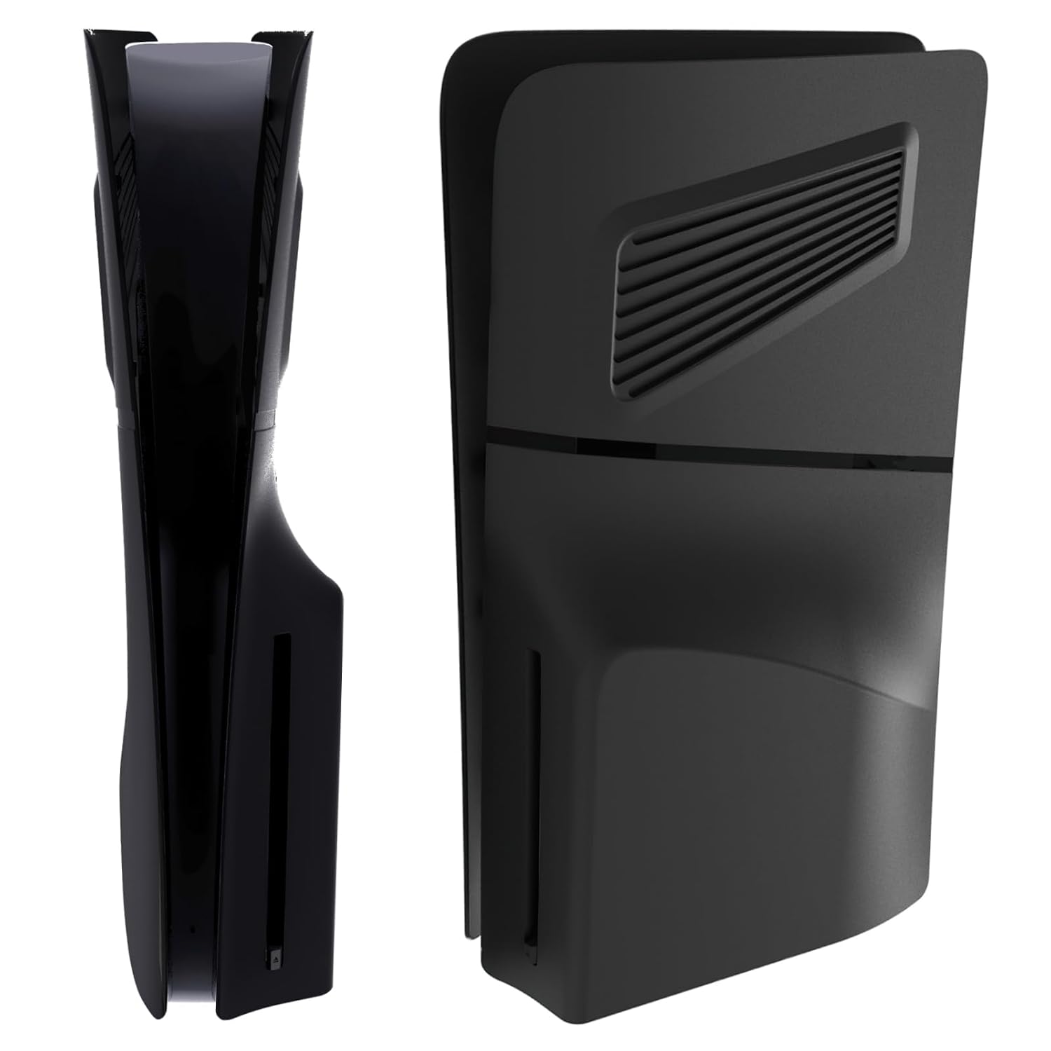 IMOFEE PS5 Slim Cover Plates with Cooling Vents, Black