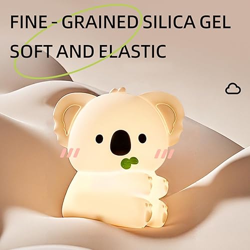 Miniatura 55 de Luz nocturna LED de gato, 16 colores regulables para guardería, luz nocturna kawaii, súper blanda de silicona recargable por USB, lámpara de noche