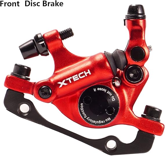 CNC MTB Hydraulic Disc Brake,Bike DiscBrake Front Line Pulling Hydraulic Disc Brake,Red.