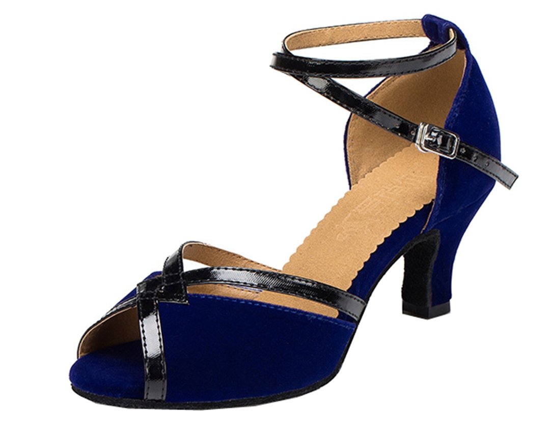 Chaussures de danse latine en cuir souple pour danseuse - 8
