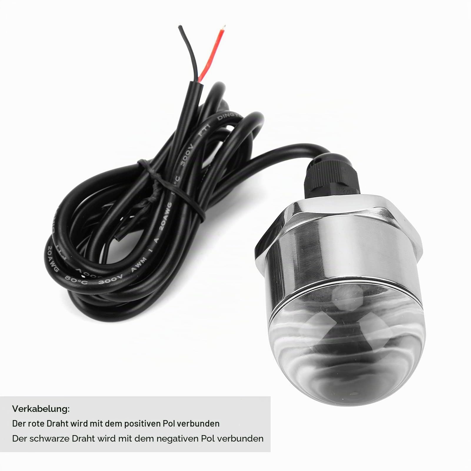Blaue Bootsbeleuchtung 9LED Boot Unterwasserbeleuchtung 12V Ablassstopfen Licht 1200lm 1/2in NPT Gewinde Unterwasserlampe für Marine Boat Yacht