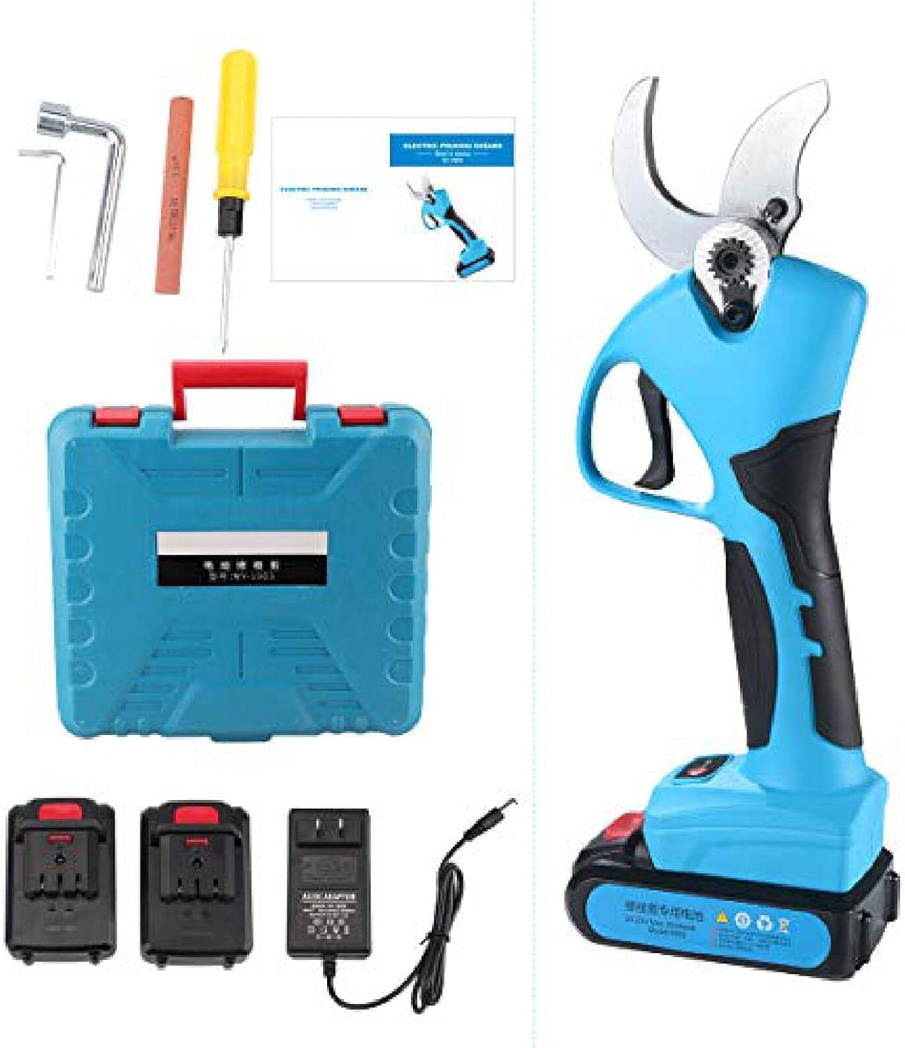 Professional Electric Pruning Shears 240v, Cutting Diameter 0-45mm, Rechargeable Powered By 2ah Lithium Battery Electric Pruner