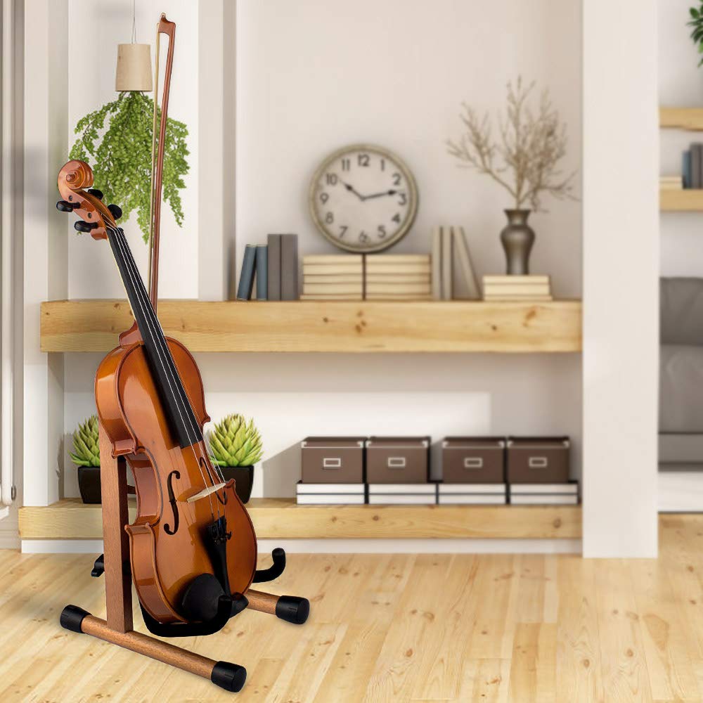 Neboic Ukulele Ständer, Geigenständer mit Bogenhalter, Mandolinenständer, E-Gitarrenständer, Faltbarer "A" -Ständer für 21/23/26 Ukulele, Violine, Mandoline und Elektrische Gitarre