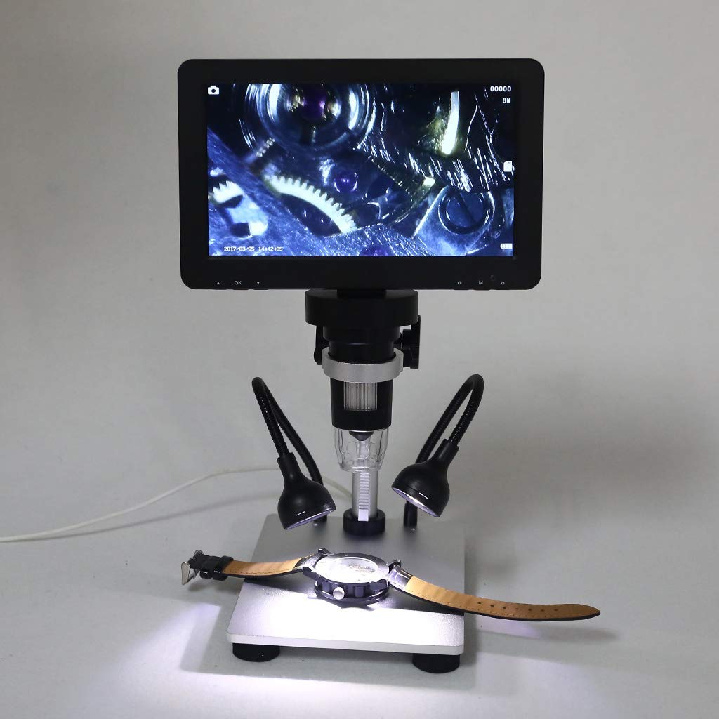 Professional USB Digital Microscope 1200X LED-12MP Electronic Microscope Endoscope Zoom Camera Magnifier for PCB Phone Repair