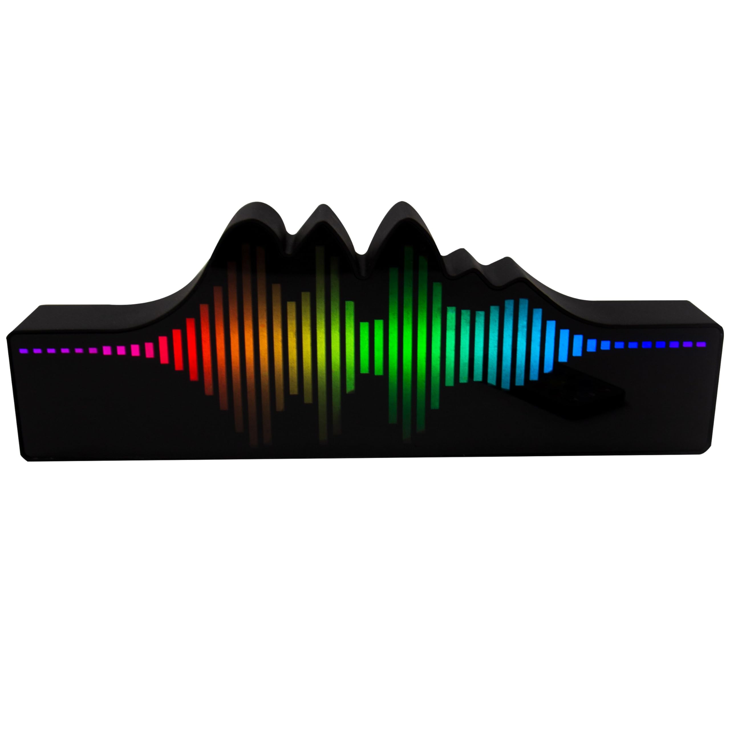 Fizz Creations Sound Wave Multi Colour LED Light from Reacts to Sound. Includes 13 Adjustable Colours, 5 Adjustable Speeds & Remote Control. USB Powered with Included Cable. Party Lights for Room.