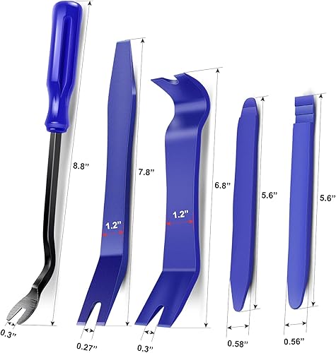 Miniatura 2 de Nilight Juego de 5 herramientas de extracción de moldura automática para panel de tablero de audio de automóvil, kit de herramientas de eliminación