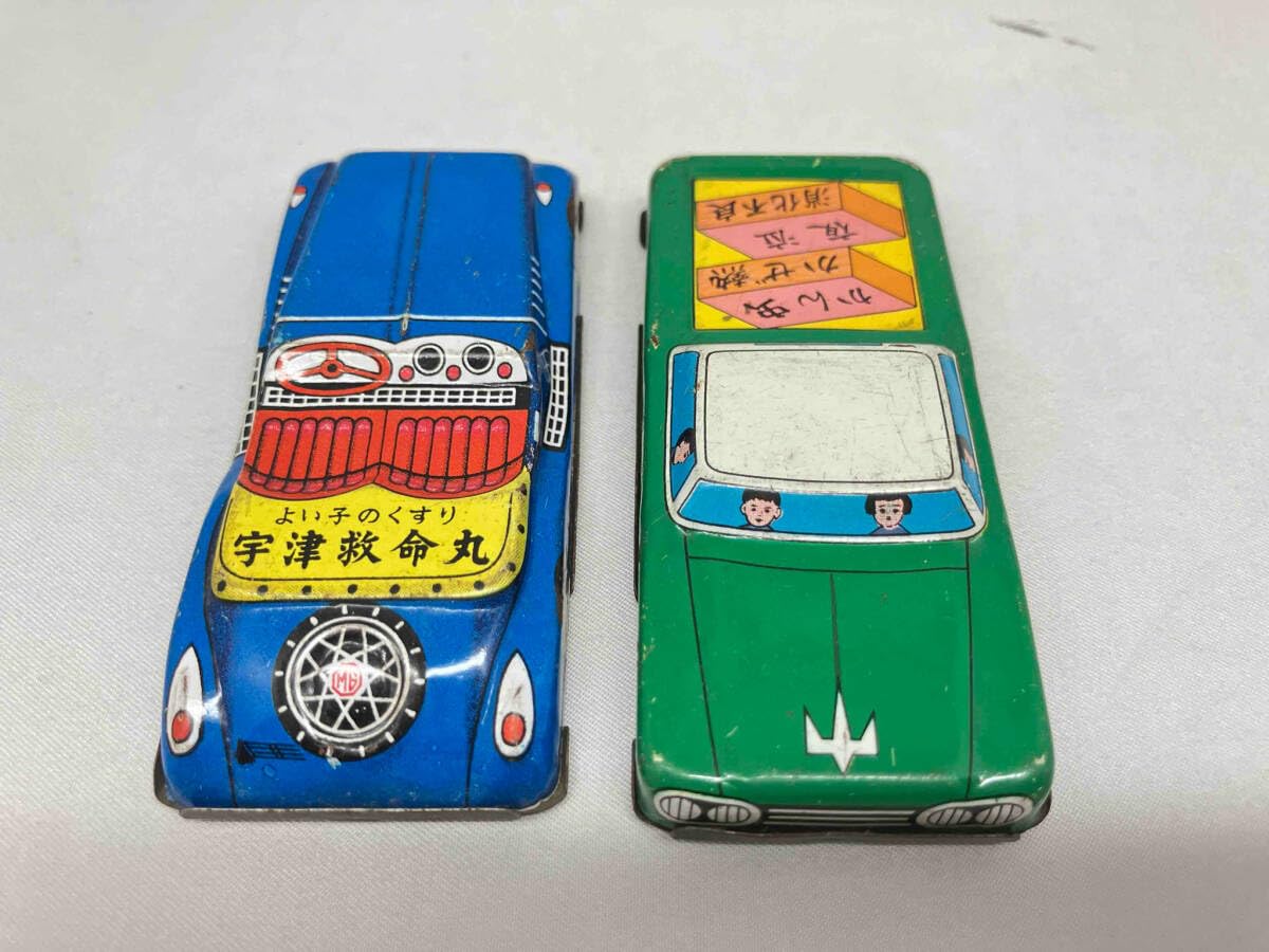 ブリキ　ミニカー　ビンテージ 楽天市場】ブリキ おもちゃ トリップカーBLUE L26cm ブリキの