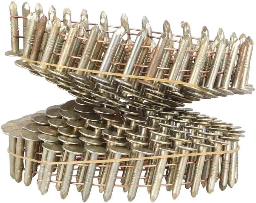 ACTIVLIFE for 7200 Pack 7/8" × 0.12" × 3/8" 15 Degree Galvanized Coil Roofing Nails US