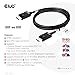 Club 3D CAC-1091 1.2 Meter/ 3.94 Feet DisplayPort 2.1 Bi-Directional VESA DP80 Certified Cable with G-SYNC, & HDR 4K 144Hz, 8K60Hz, 10K60Hz, 4K 240Hz M/M
