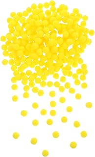 SHINEOFI 300piezas Bolas De Fieltro Para Manualidades Pompones Coloridos Para Decoración Accesorios Creativos Para Ropa y Manualidades Bolas Pequeñas De Fieltro Amarillas
