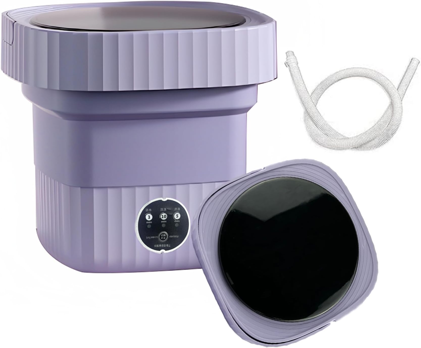 AOUXSEEM Portable Mini Washing Machine, 6L Ultrasonic Turbine Washer for Underware/Socks/Towels/Pillow Case Little Fabric Things Seperate Laundry, Foldable, Camping, Dormitories, Travel, Apartments