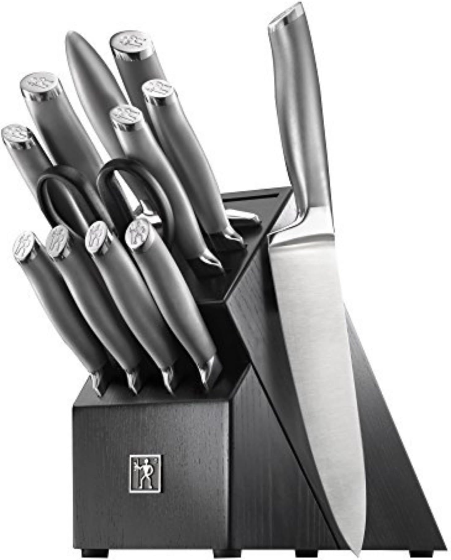HENCKELS J.A International Modernist 13-pc Knife Block Set, Black…