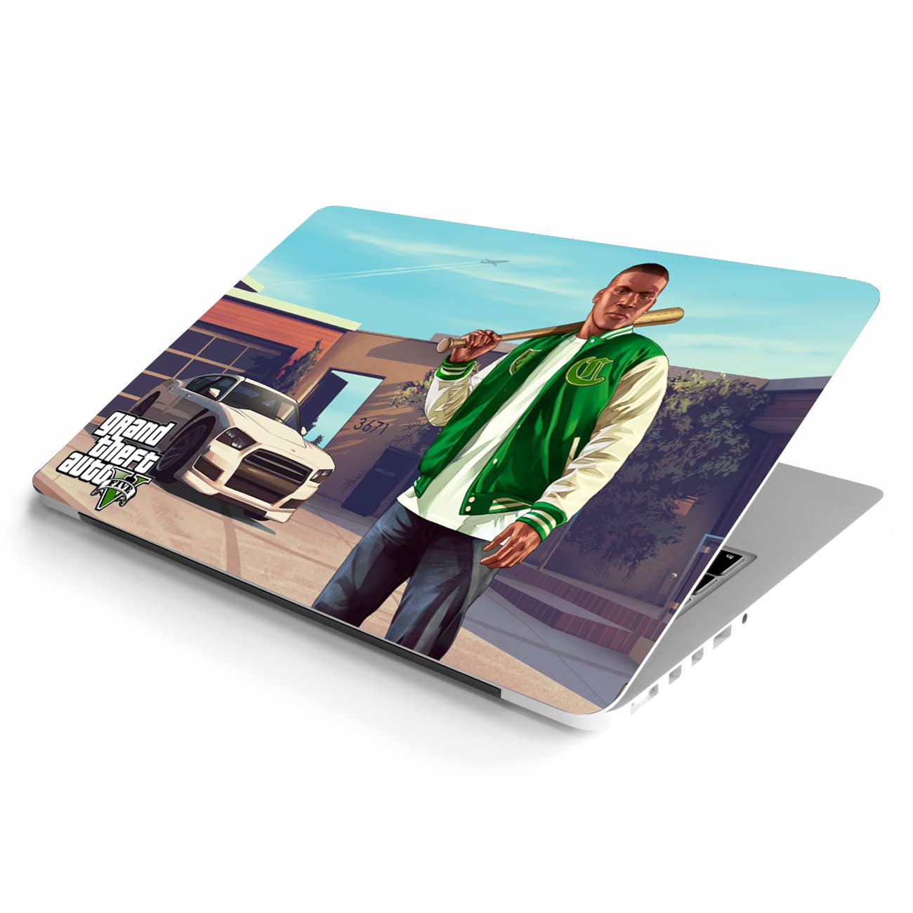 No Worries - GTA 5 Laptop Sticker HD-Print & Quality Water-Resistant & Dust-Proof 17x11inch Easily Fit On All Laptop Sizes Up to 17inch |-picture-31