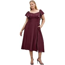 City Chic Women's Plus Size Dress - Alisia Tie-Back Midi