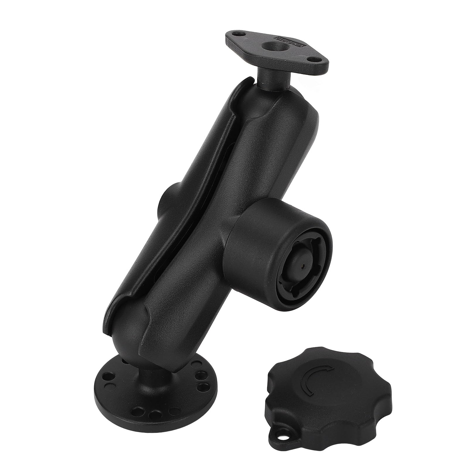 Brazo de Doble Zócalo de Aleación de Aluminio Antirrobo para Tabletas y Teléfonos con Adaptador de Bola de 1,5 Pulgadas: Solución Duradera de Montaje en Múltiples ángulos