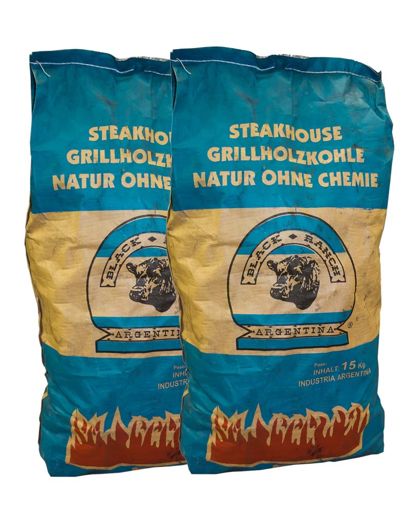 30 kg argentinische QUEBRACHO Restaurant Holzkohle Black Ranch