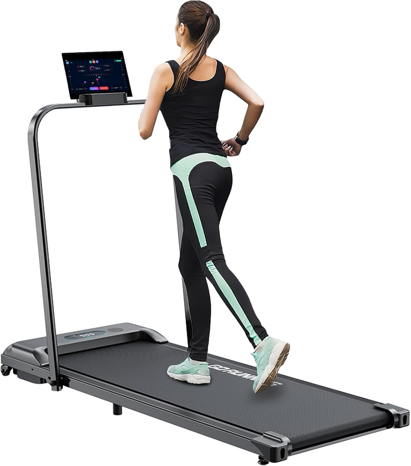 DeerRun Walking Pad Treadmill - Under Desk Smart Treadmill With App & Remote Control