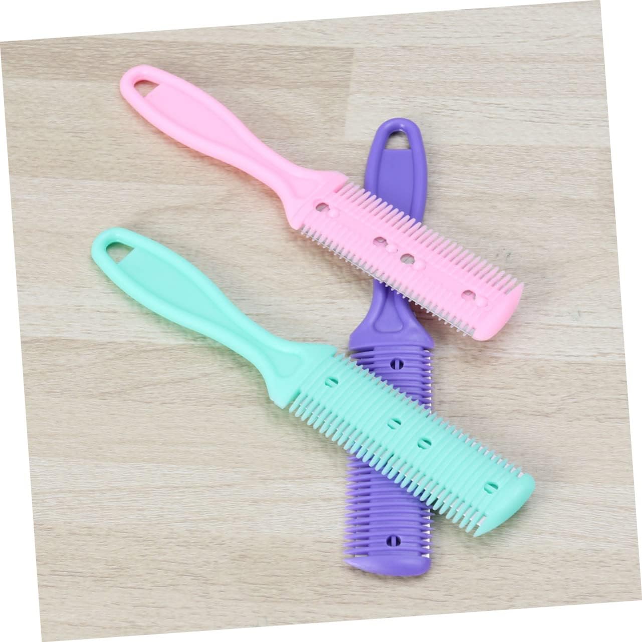 3pcs Double-side Haircut Scissors Professional Hair Cutting Scissors Hair Comb for Long Short