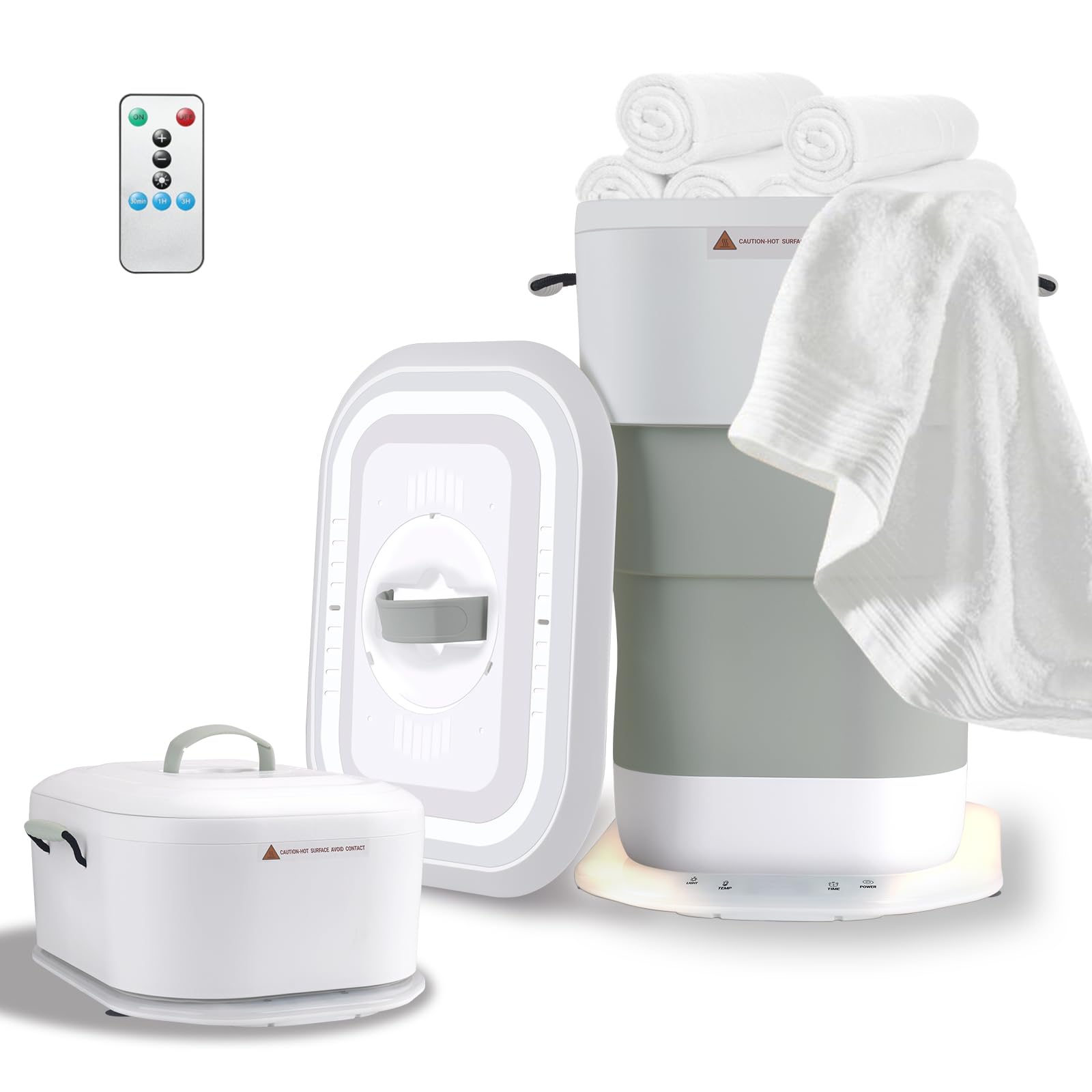 Photo 1 of ***DAMAGE **** LIONROGE 27L Upgrade Foldable Towel Warmer for Bathroom with Handle- Heated Towel Warmers Bucket with Time Setting, Auto Shut Off,Fits Up to Two 40"X70" Oversized Towels, Bathrobes, Blankets