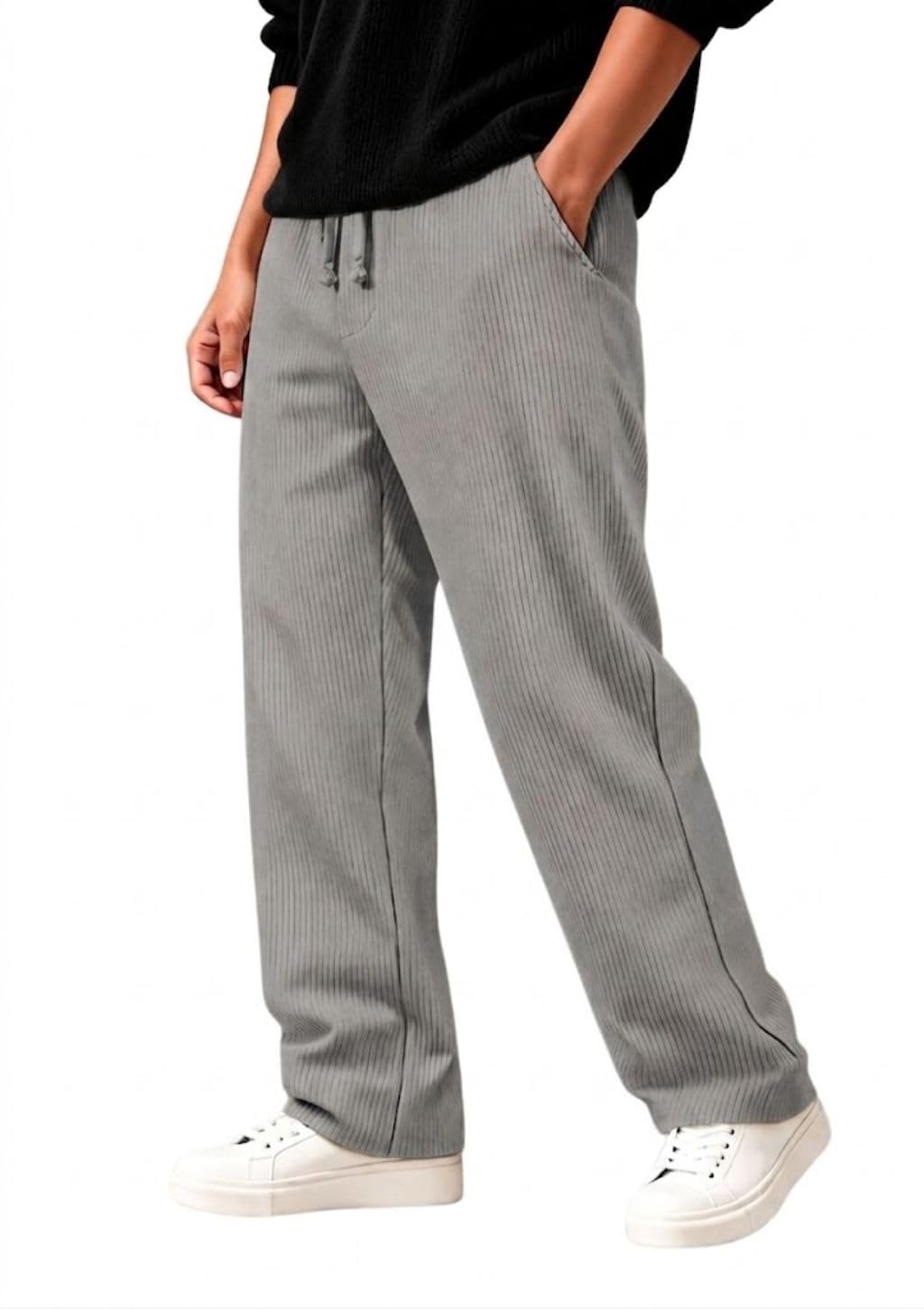 Men's Premium Polycotton Causal Baggy Fit Jogger || Lightweight & Flexible Elastic Waist with Drawstring || Wrinkle-Free Comfortable Trouser Pant for Summer-image-20