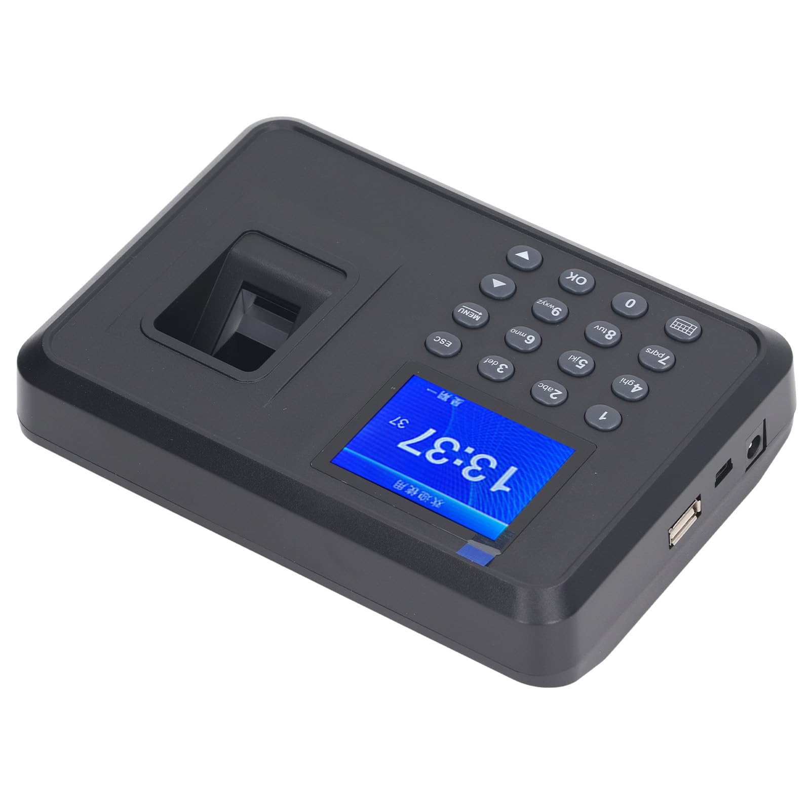 Reloj de Tiempo de Empleado con Huella Digital con contraseña y recordatorio de Voz