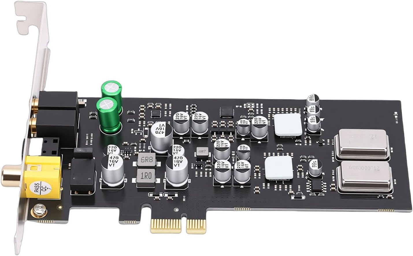 fosa PCIE Sound Card, Professional HiFi Audio with Dual DACs and Headphone Drivers, Support for OS X with CM108AH Controller, ES9018K2M DAC, Optical Coaxial Output